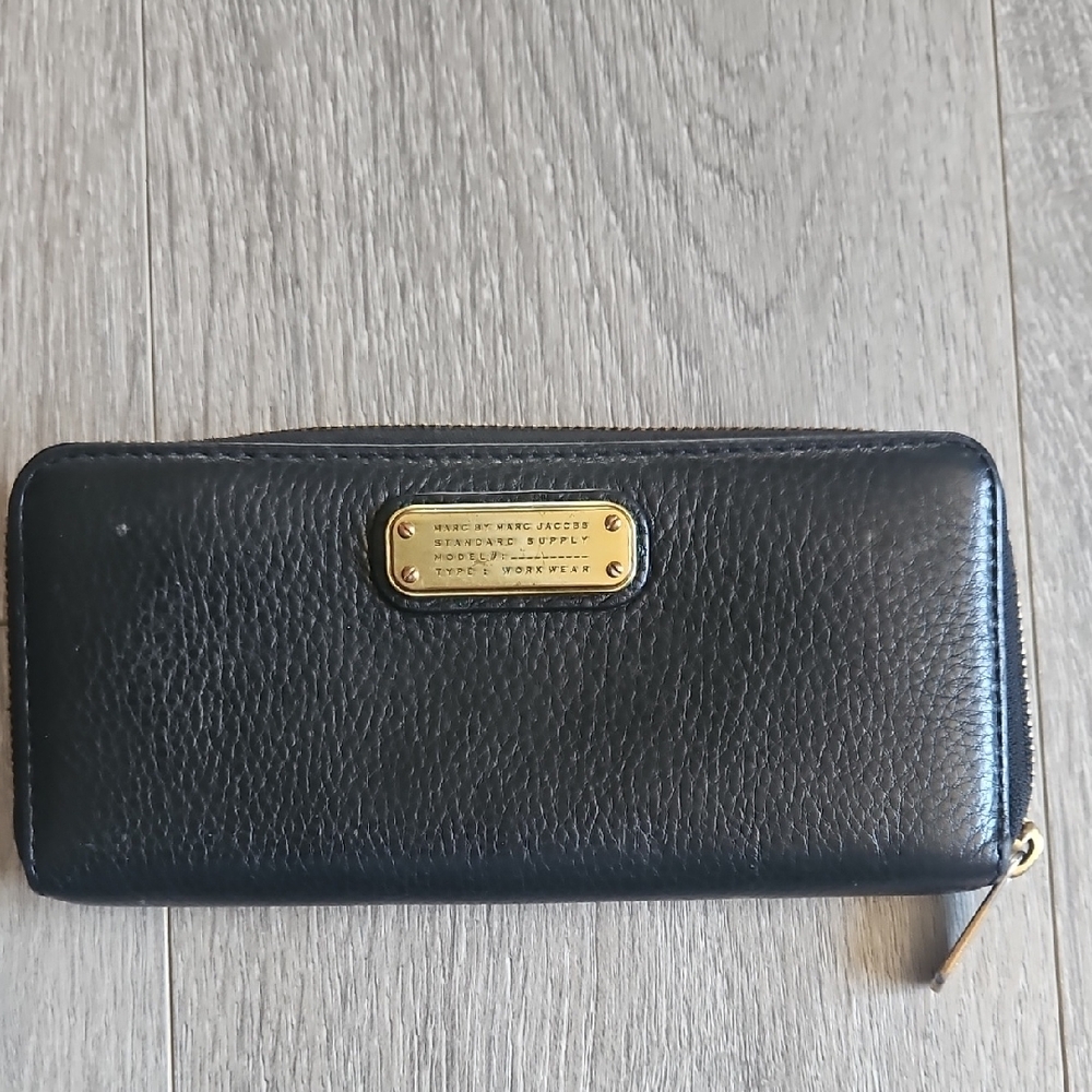 Marc By Marc Jacobs Black Leather Wallet